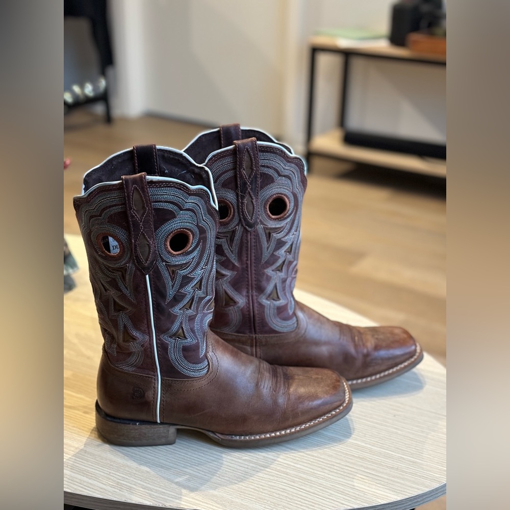 Durando Women’s Red Lady Rebel Pro Western Performance Boots - Broad Square Toe
